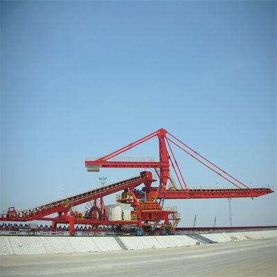 কয়লা হ্যান্ডলিং জন্য উচ্চ কর্মক্ষমতা Slewing Cantilever Stockyard Stacker
