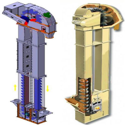 বাল্ক উপাদান পরিবহনের জন্য 800t/h শিল্প উল্লম্ব বালতি লিফট